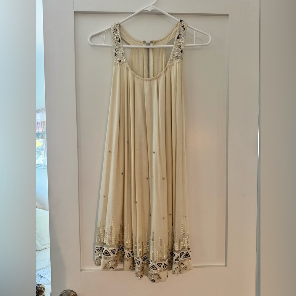 All Saints Beaded Cream Mini